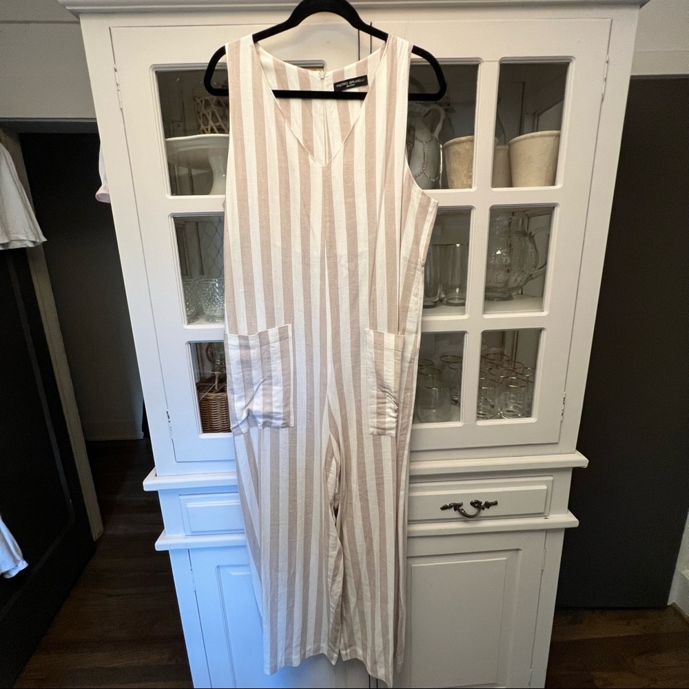 Peter Brunelli Milano Striped Jumpsuit